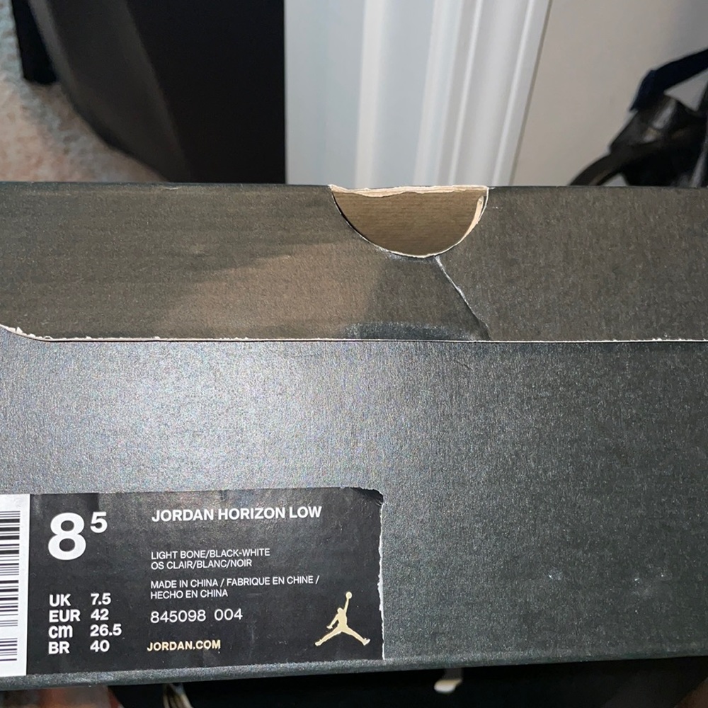 Barley worn White Jordans